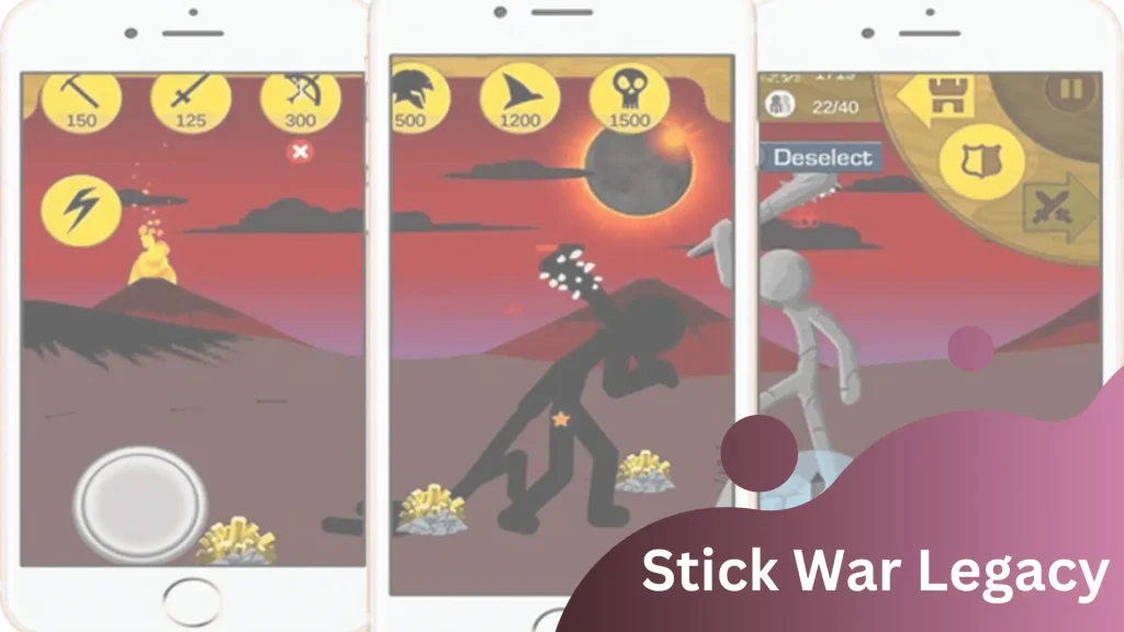 stick war legacy on mobile screen